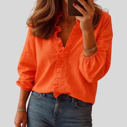 Blouse élégante à volants