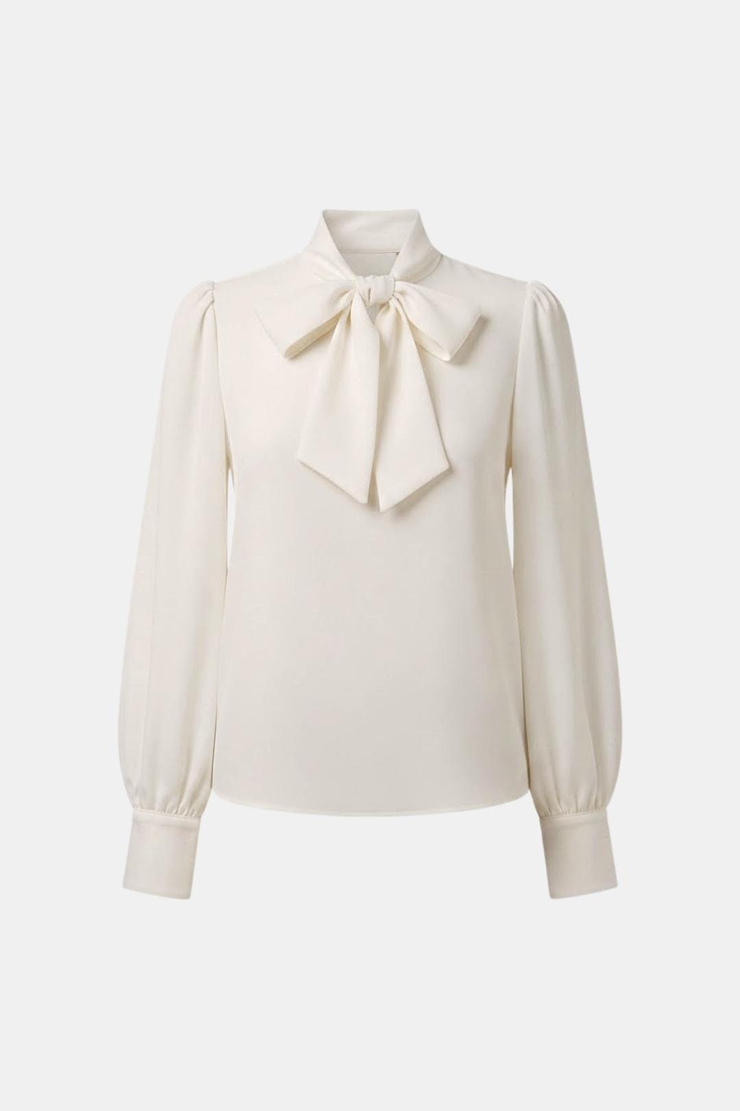 Blouse femme à col lavallière, manches longues