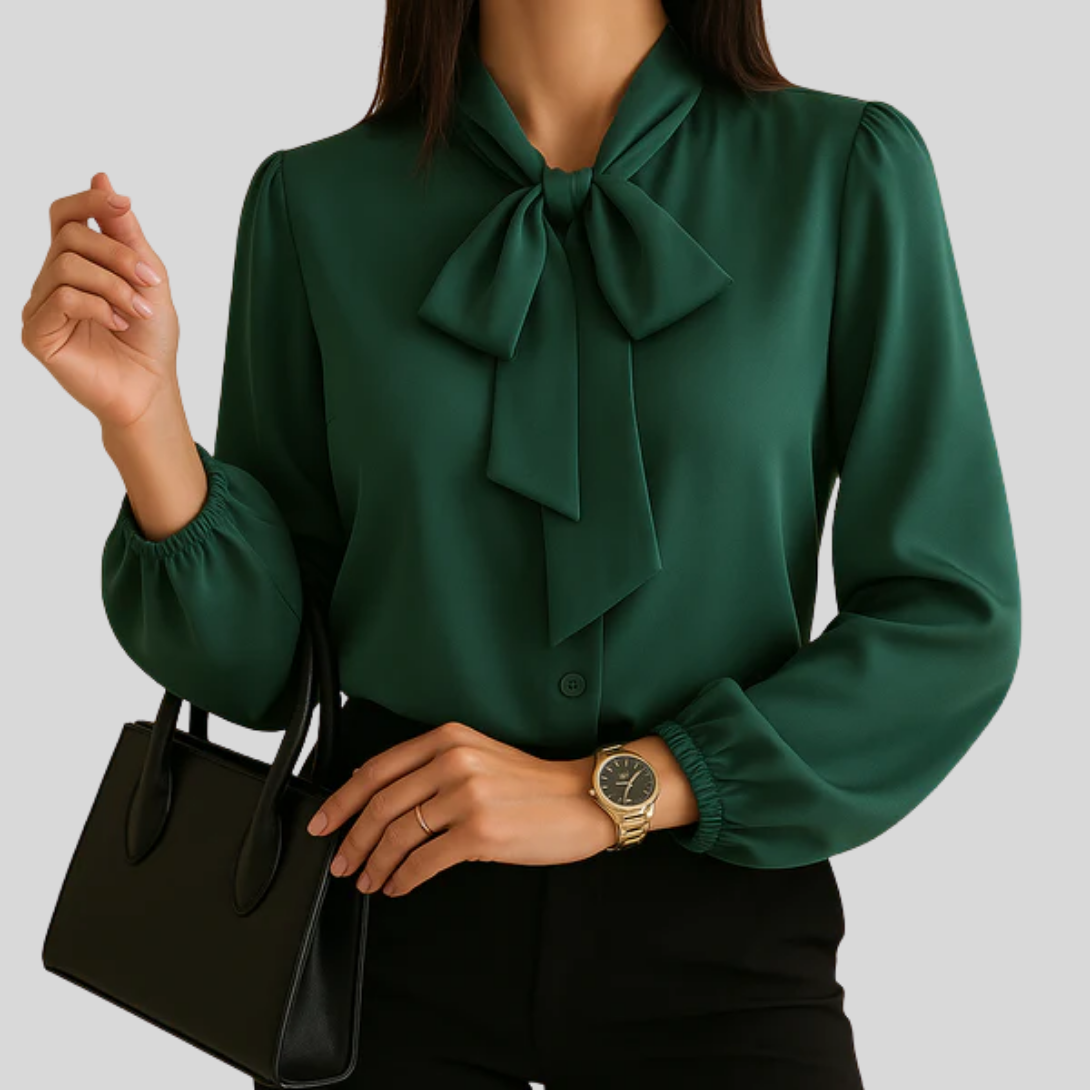 Blouse femme avec détail en ruban