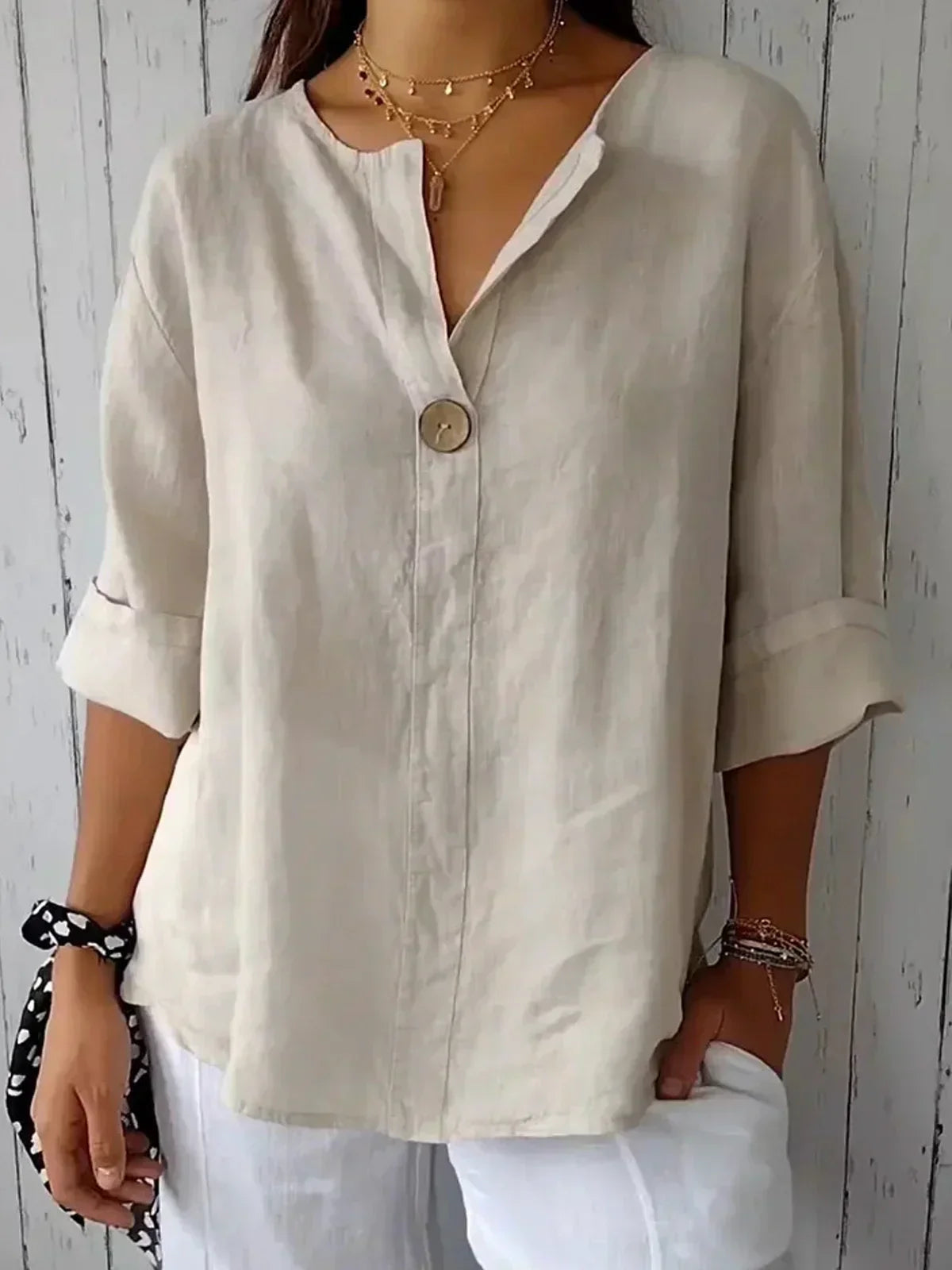 Blouse femme boutonnée