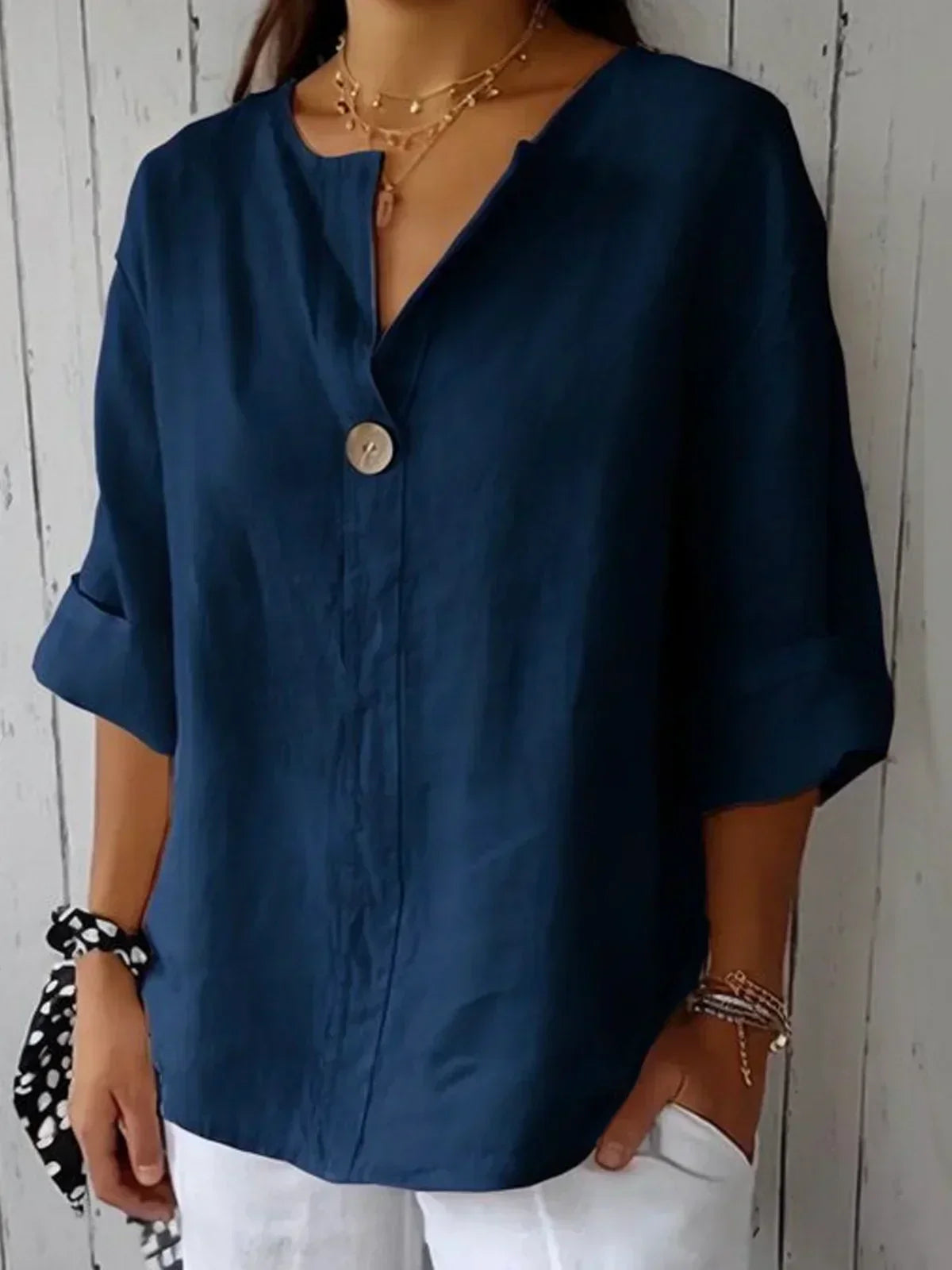 Blouse femme boutonnée