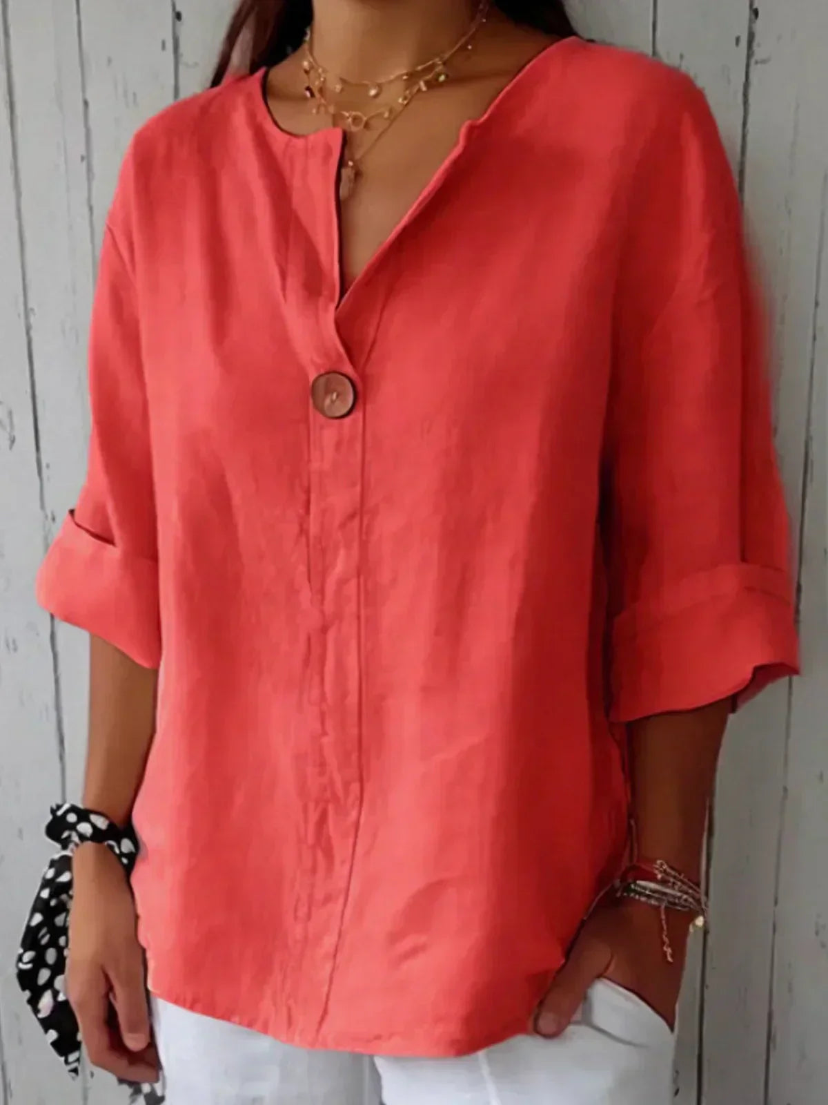 Blouse femme boutonnée