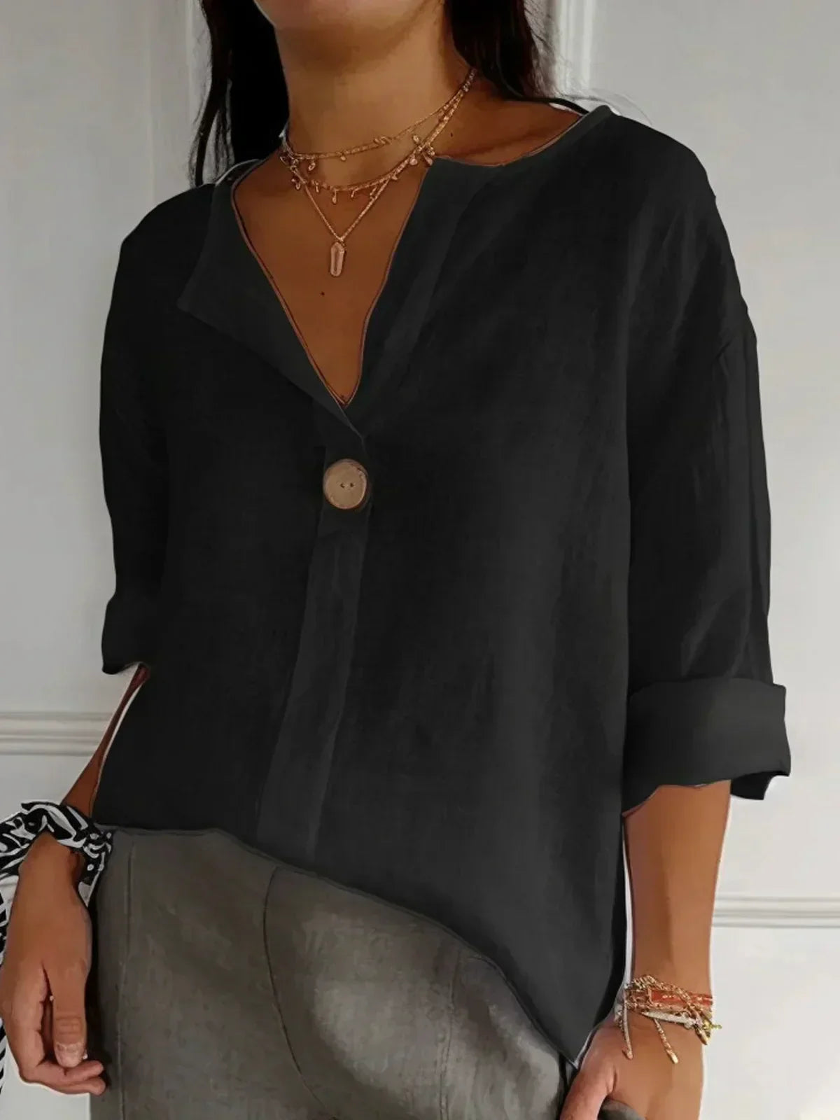 Blouse femme boutonnée