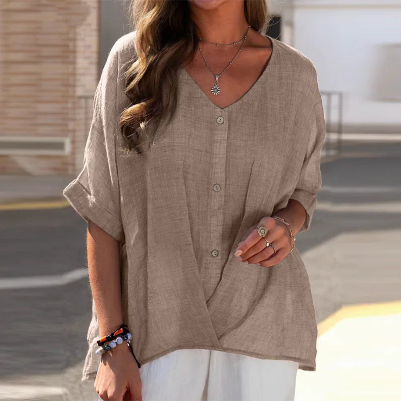 Blouse femme boutonnée