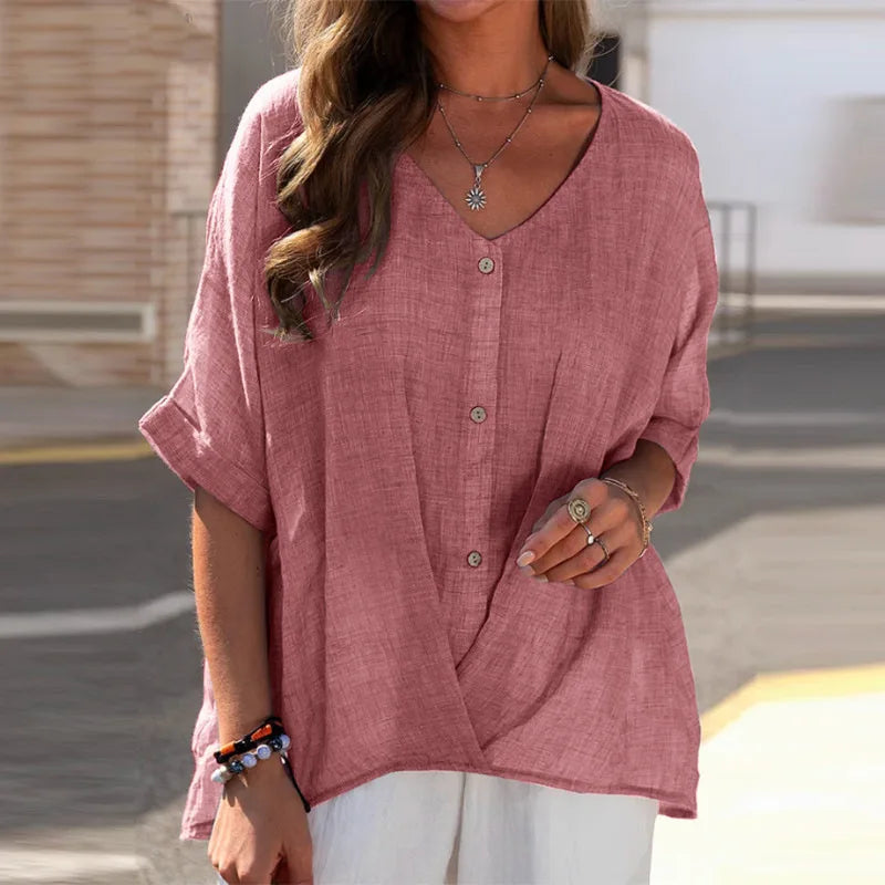 Blouse femme boutonnée