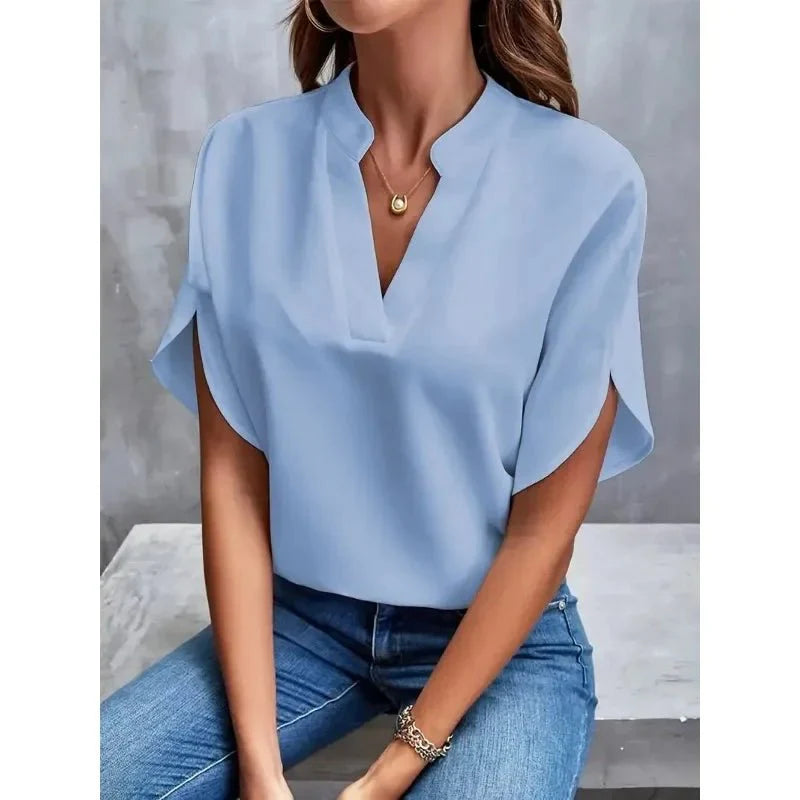 Blouse légère pour femme couvrant le ventre
