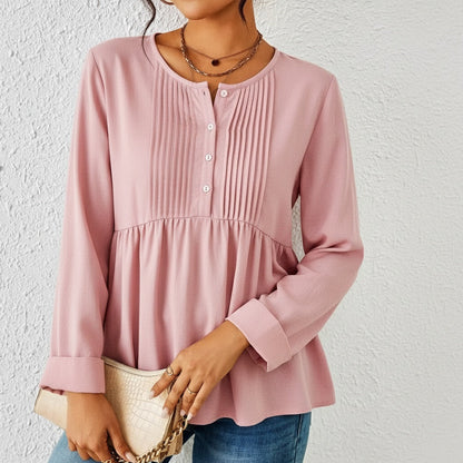 Blouse tunique femme effet ventre plat
