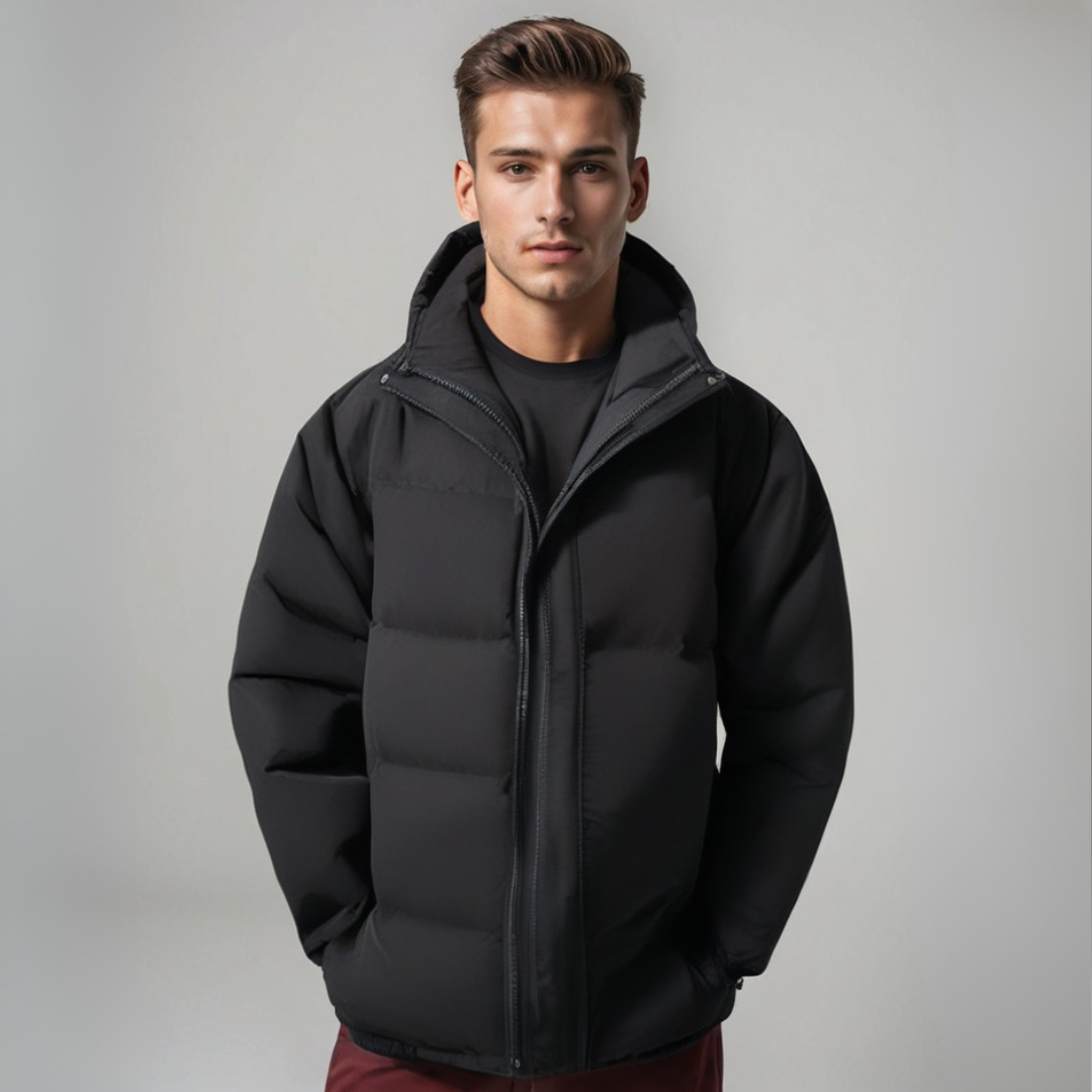 Blouson à capuche chaud au design classique