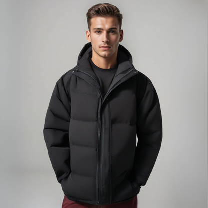 Blouson à capuche chaud au design classique