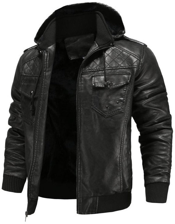 Blouson bomber à capuche pour homme