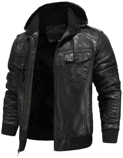 Blouson bomber à capuche pour homme