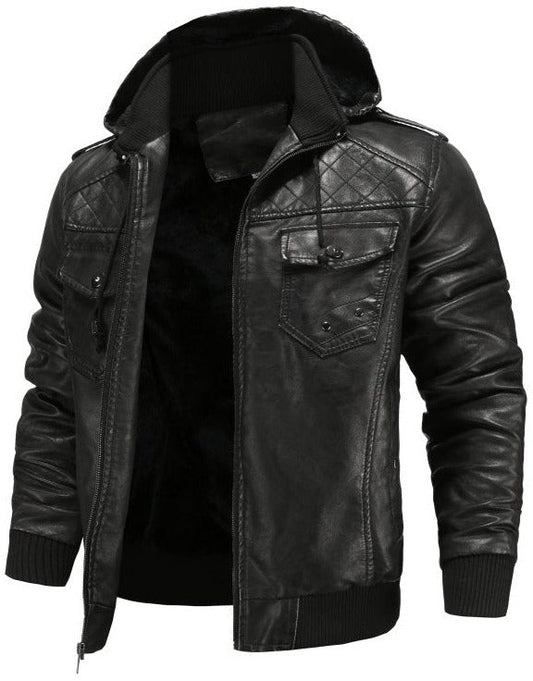 Blouson bomber à capuche pour homme