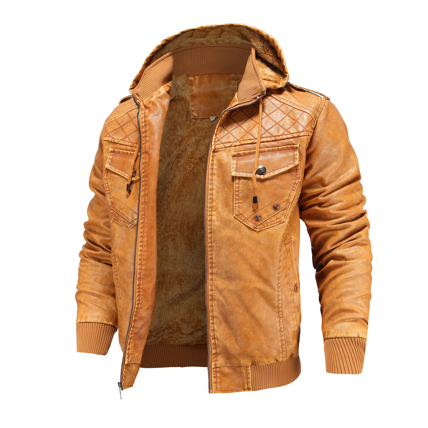 Blouson bomber à capuche pour homme