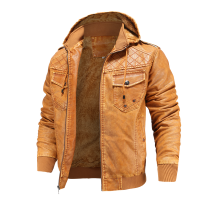 Blouson bomber à capuche pour homme