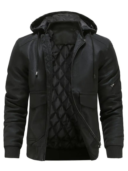 Blouson bomber à capuche pour homme