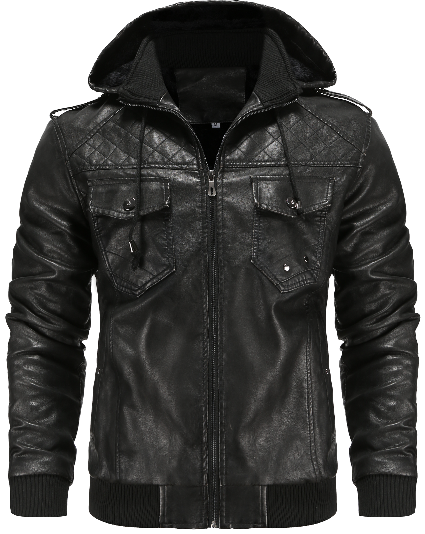 Blouson bomber à capuche pour homme