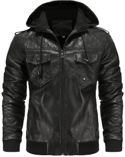 Blouson bomber à capuche pour homme