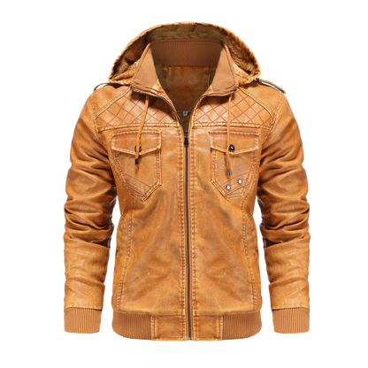 Blouson bomber à capuche pour homme