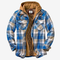 Blouson bomber à capuche pour homme avec doublure matelassée