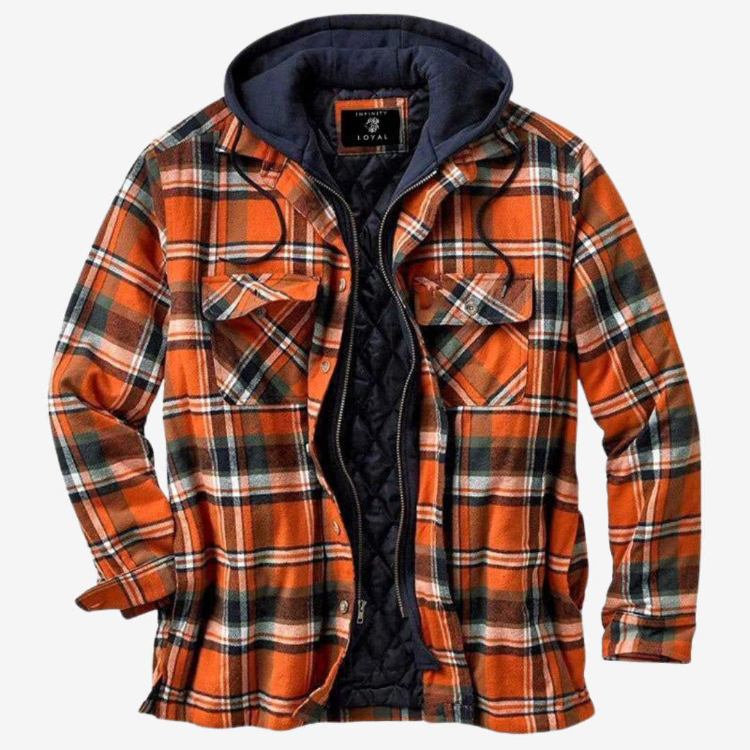 Blouson bomber à capuche pour homme avec doublure matelassée