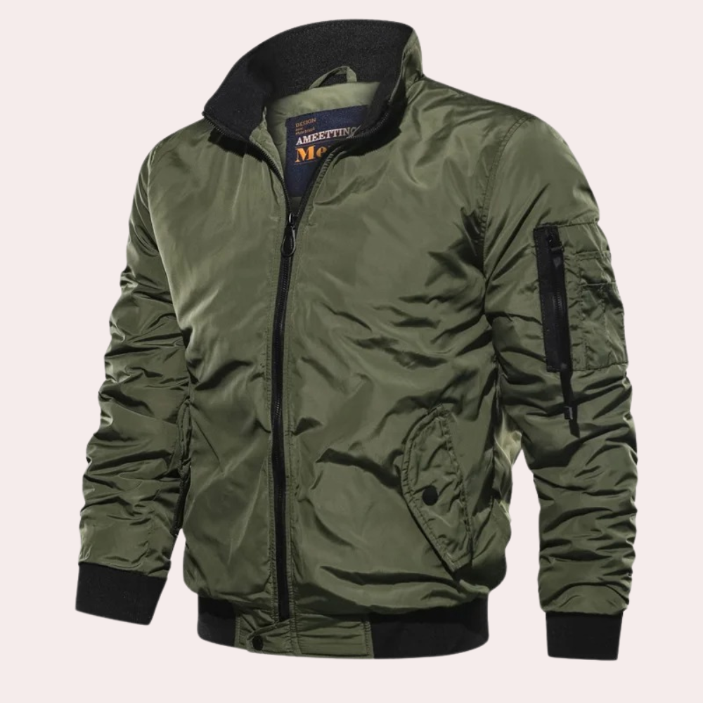 Blouson bomber coupe-vent pour homme