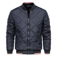 Blouson bomber matelassé à losanges pour homme