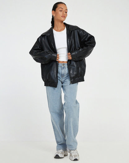Blouson bomber oversize pour femme