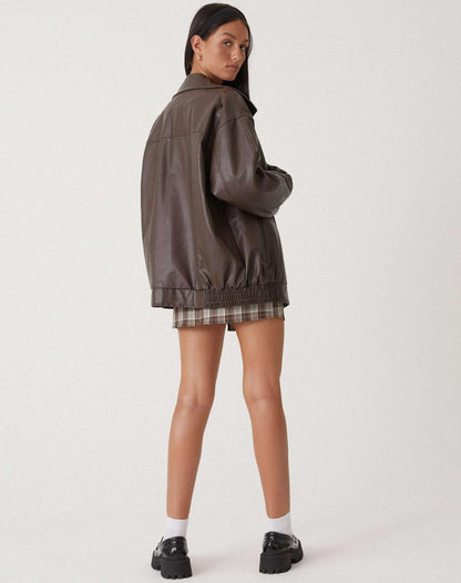 Blouson bomber oversize pour femme