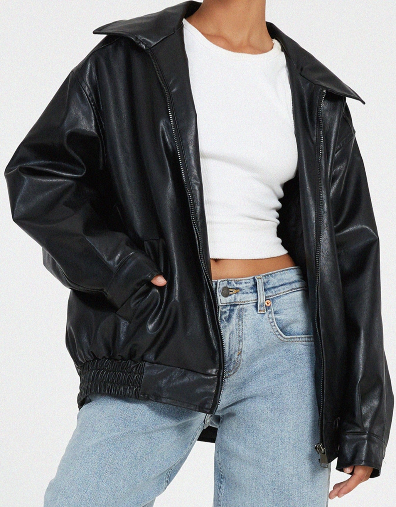 Blouson bomber oversize pour femme