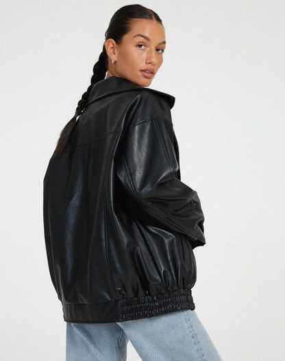 Blouson bomber oversize pour femme