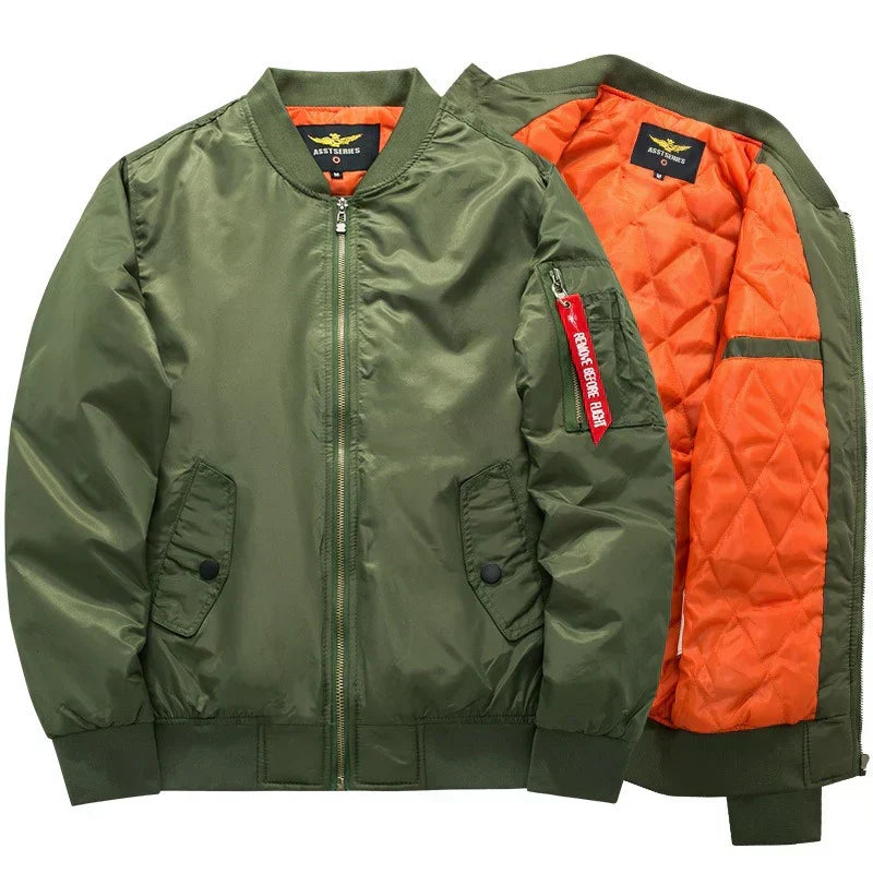 Blouson bomber pour homme à doublure matelassée