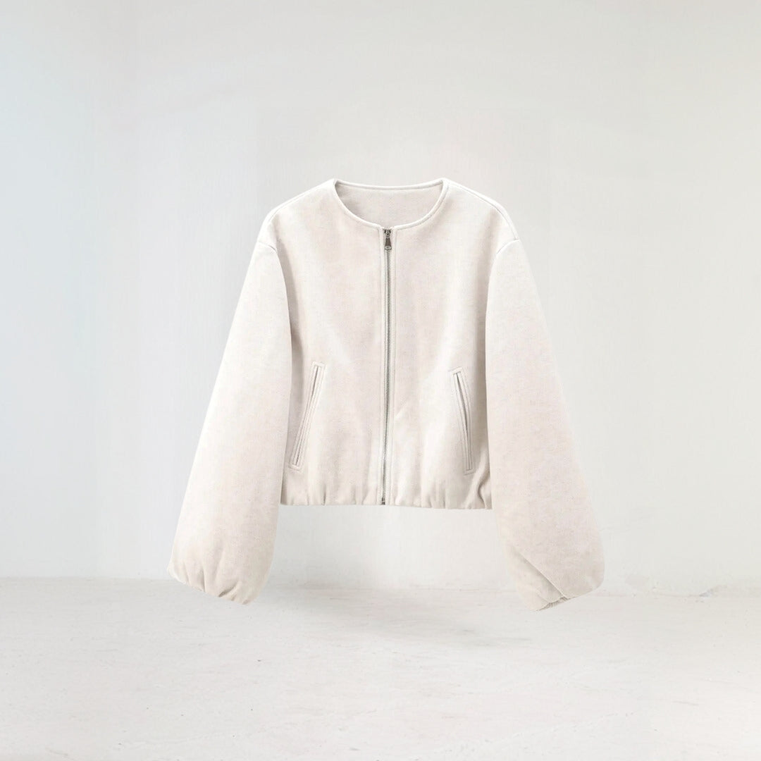 Blouson bomber zippé pour femme