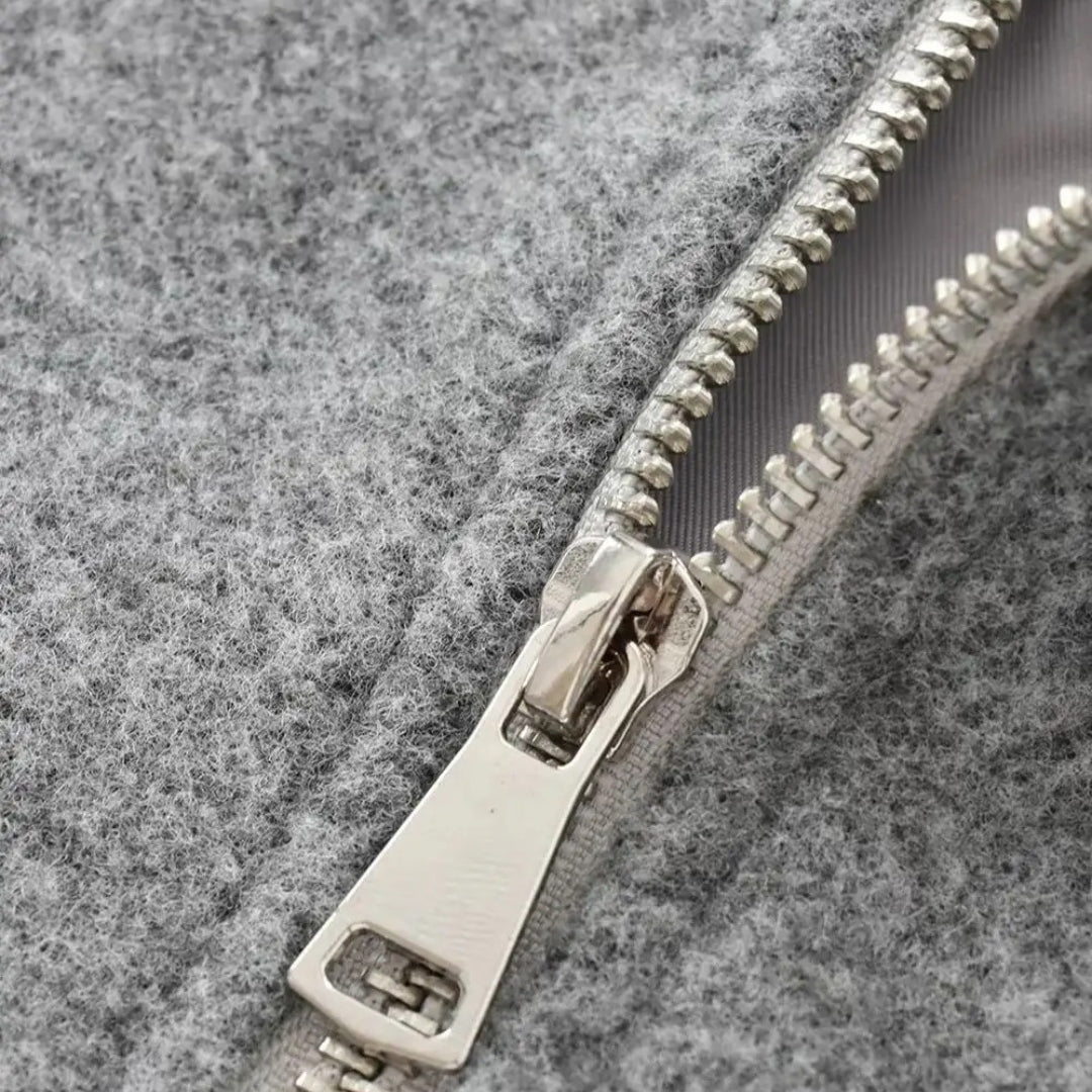 Blouson bomber zippé pour femme