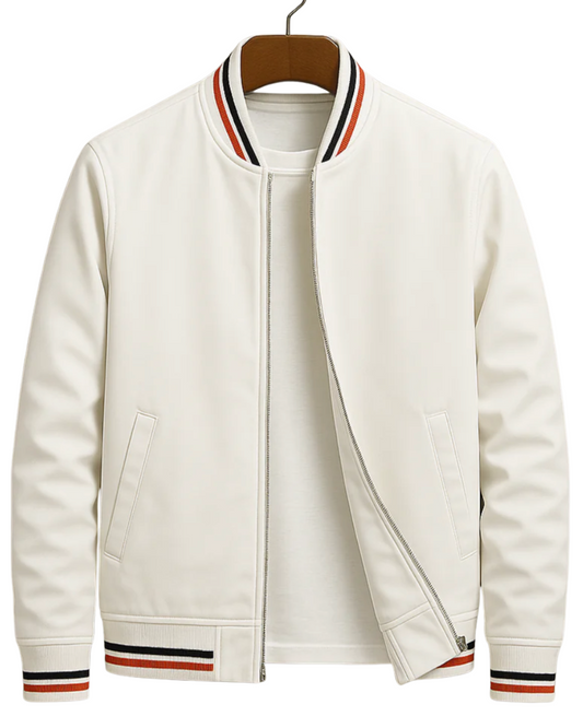 Blouson bomber zippé pour homme