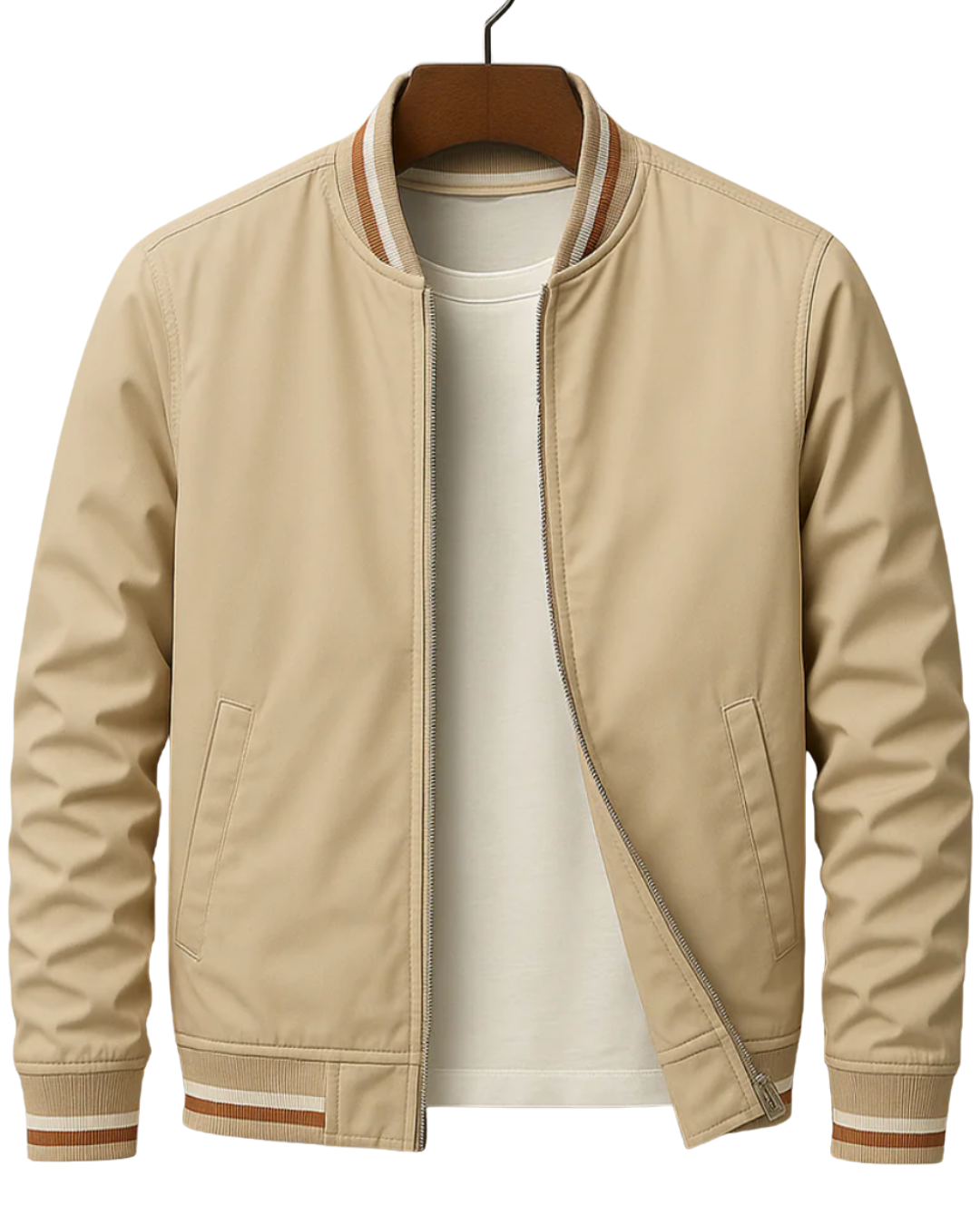 Blouson bomber zippé pour homme