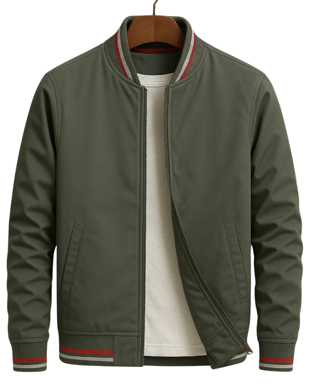 Blouson bomber zippé pour homme