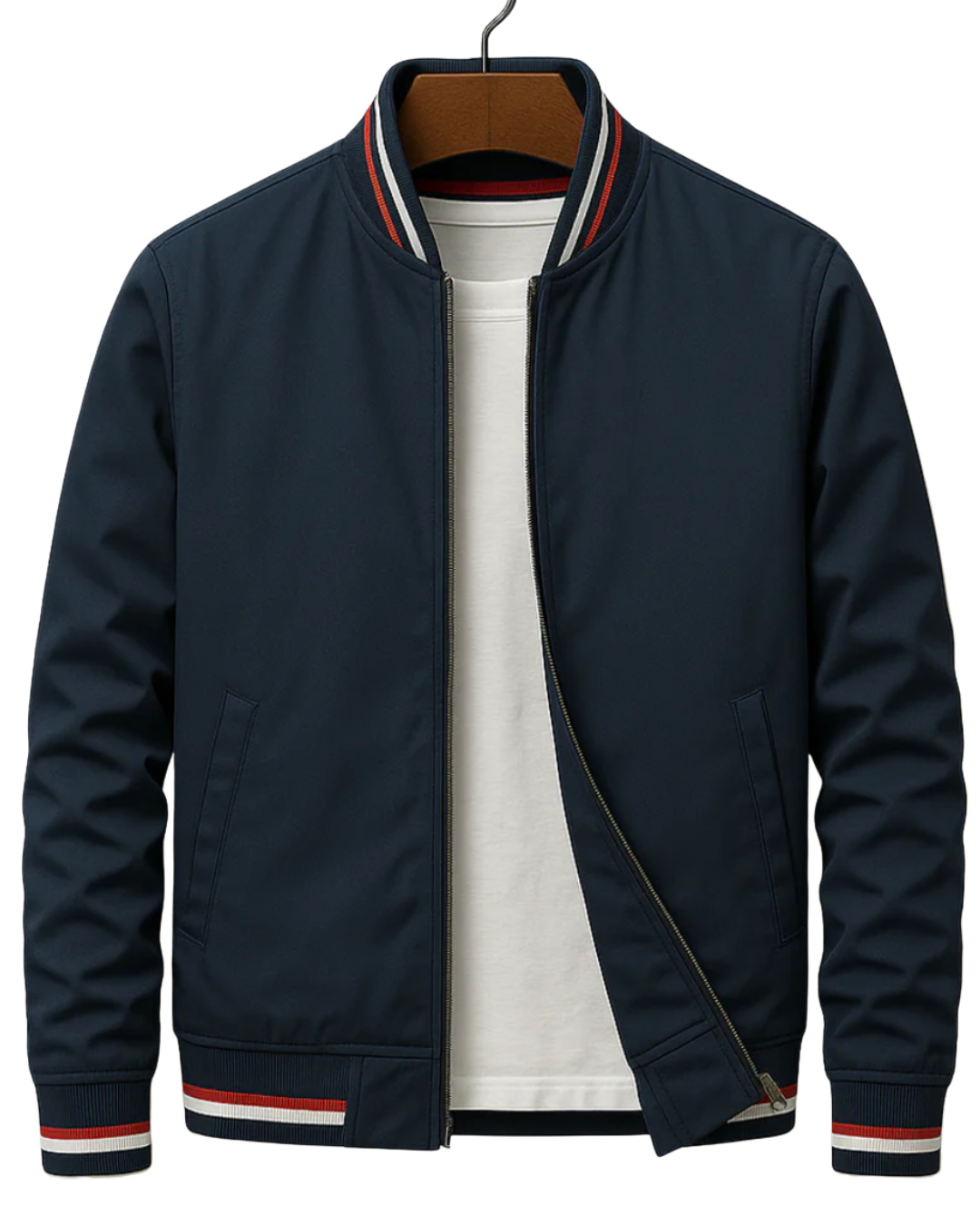 Blouson bomber zippé pour homme