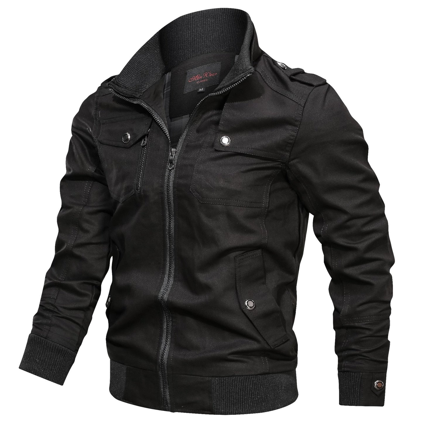 Blouson d’hiver coupe-vent pour homme style militaire