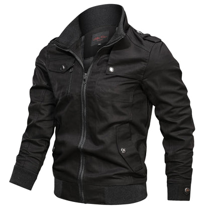 Blouson d’hiver coupe-vent pour homme style militaire