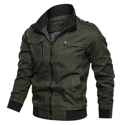Blouson d’hiver coupe-vent pour homme style militaire