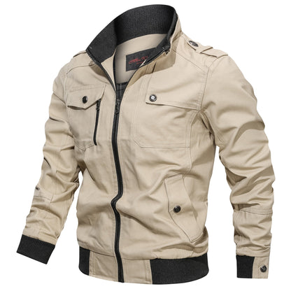 Blouson d’hiver coupe-vent pour homme style militaire