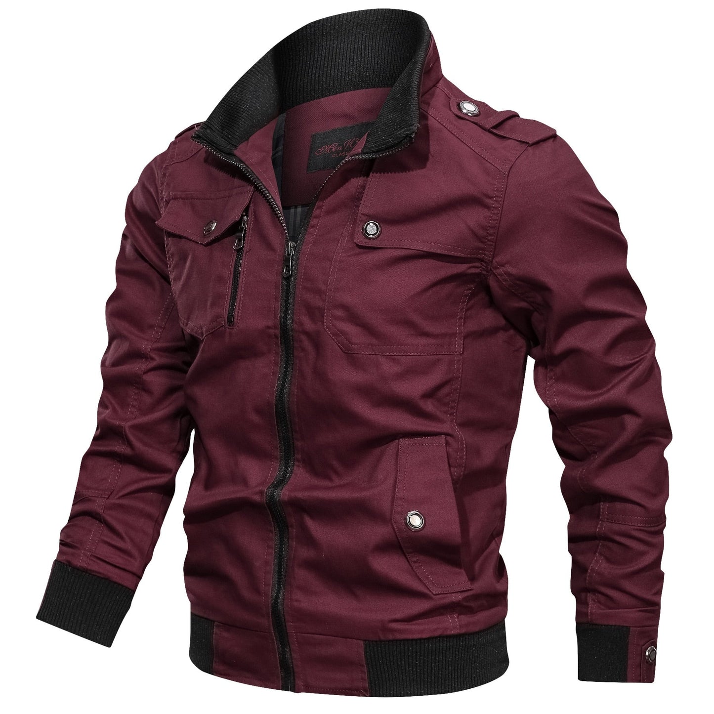 Blouson d’hiver coupe-vent pour homme style militaire