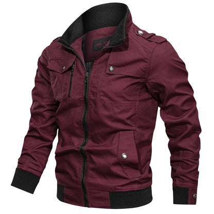 Blouson d’hiver coupe-vent pour homme style militaire