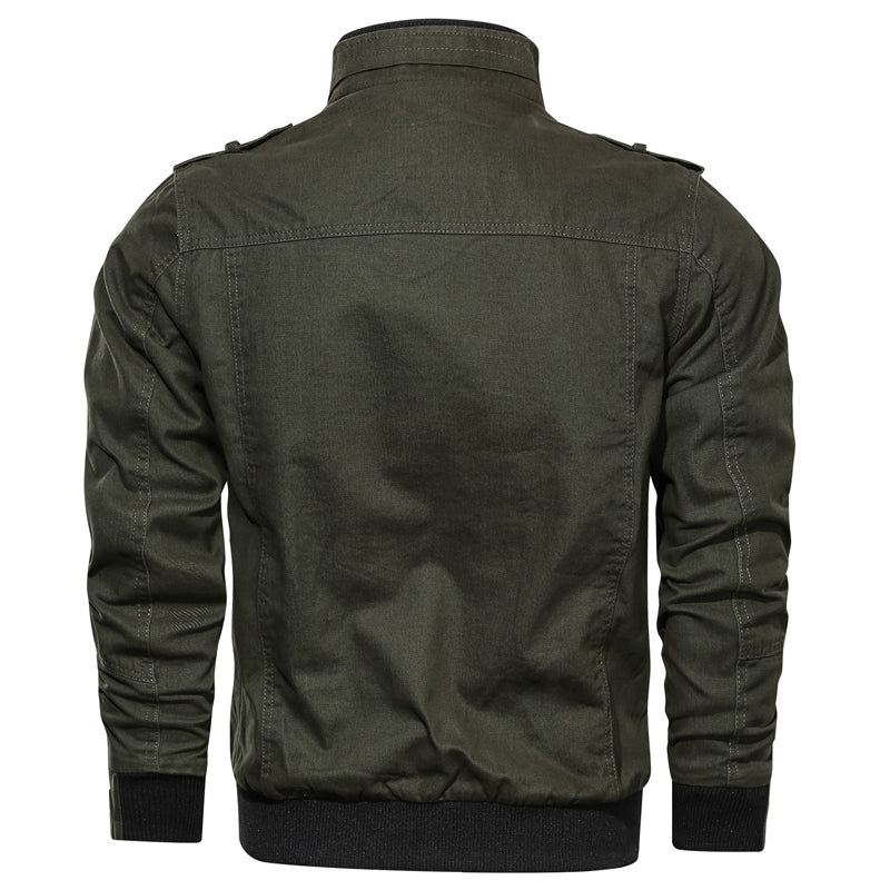 Blouson d’hiver coupe-vent pour homme style militaire