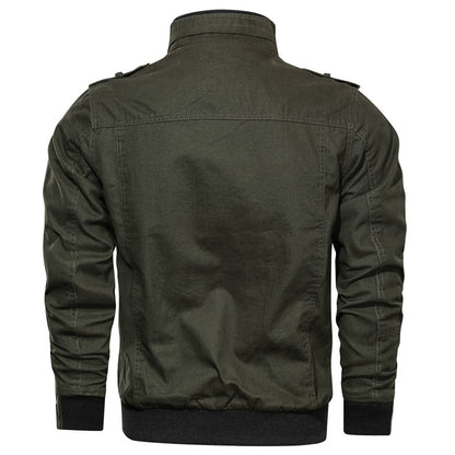 Blouson d’hiver coupe-vent pour homme style militaire