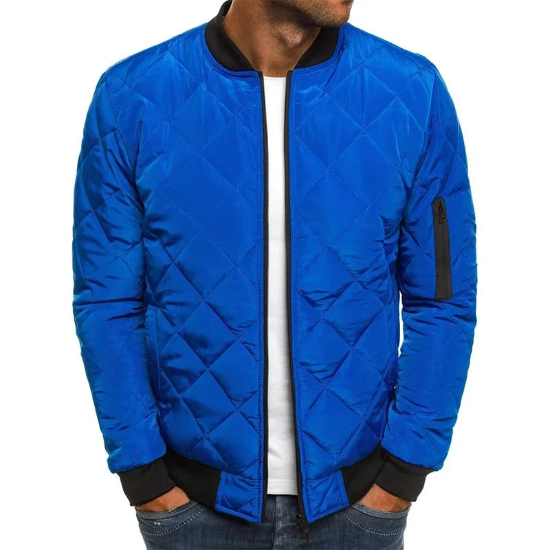 Blouson en coton à motif à losanges