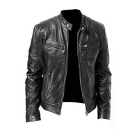 Blouson en cuir classique pour homme