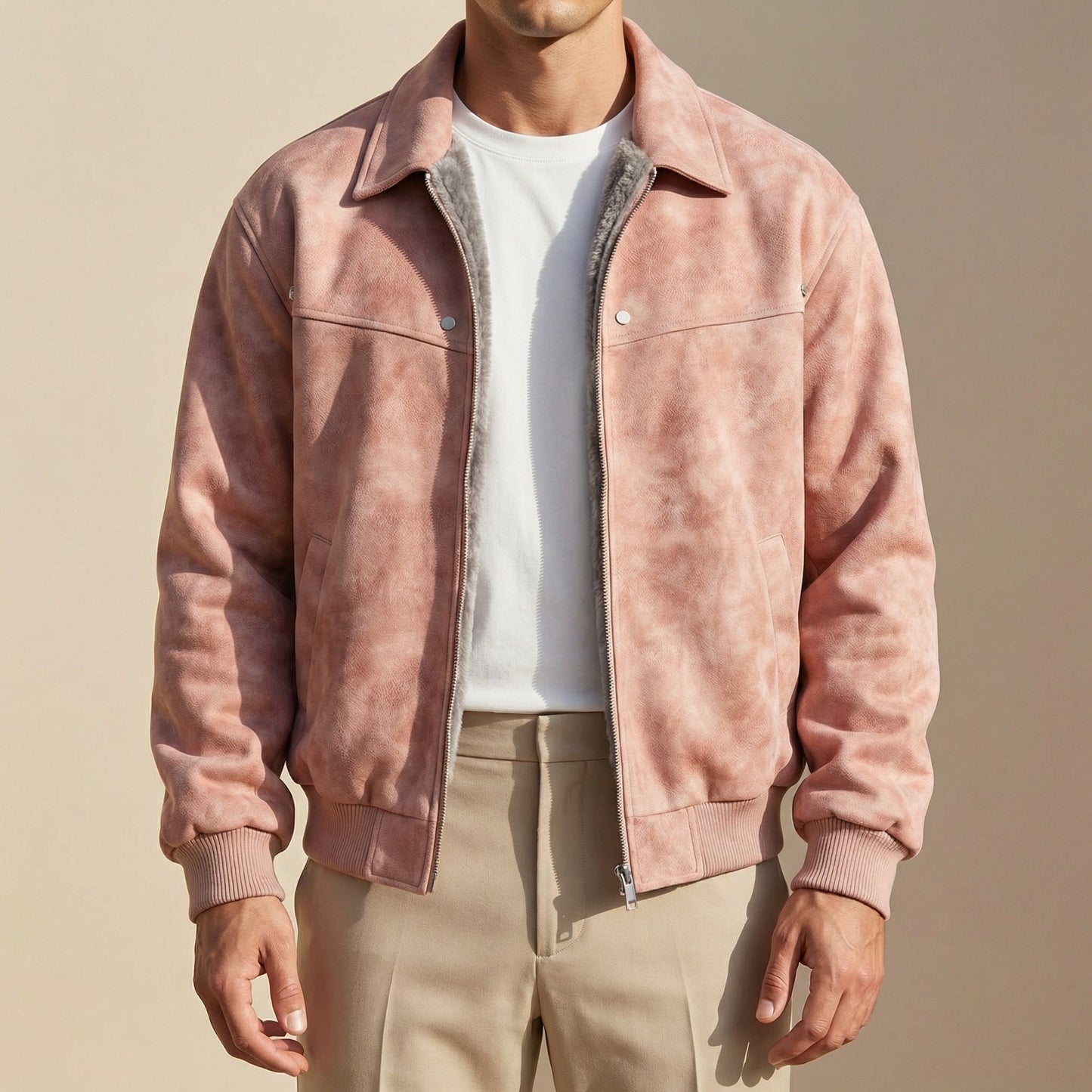 Blouson en cuir d’agneau
