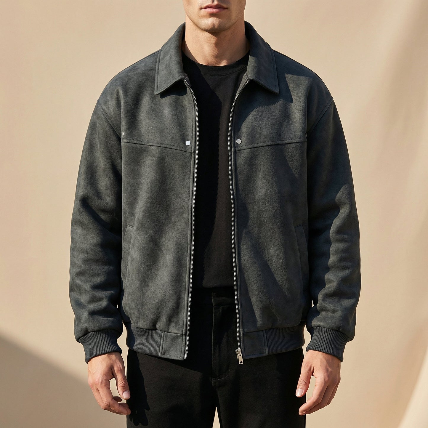 Blouson en cuir d’agneau