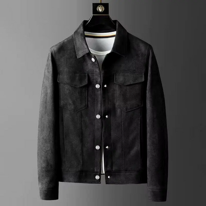 Blouson en daim élégant pour homme